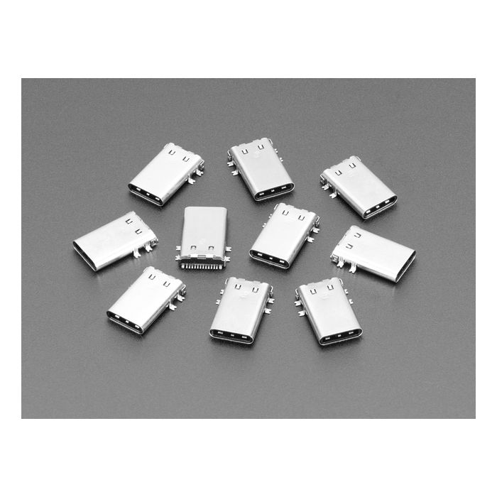 Edge-Launch USB Type C SMT Plug Connector - Pack of 10