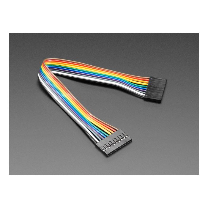 2.54mm 0.1" Pitch 10-pin Jumper Cable - 20cm long