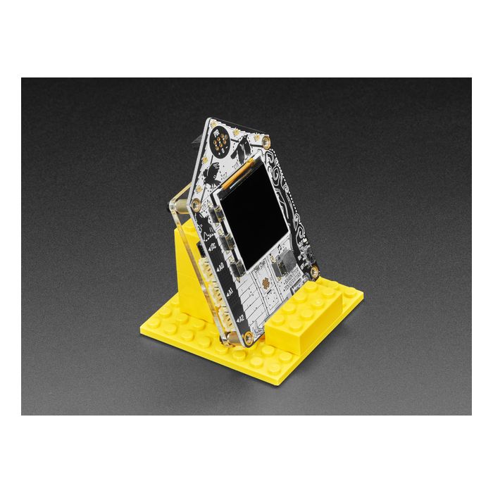 Adafruit FunHouse Mounting Plate and Yellow Brick Stand