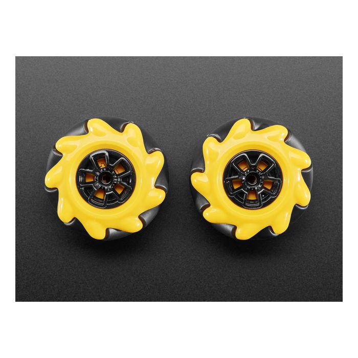 Left & Right Mecanum Wheel Pair - 48mm Diameter