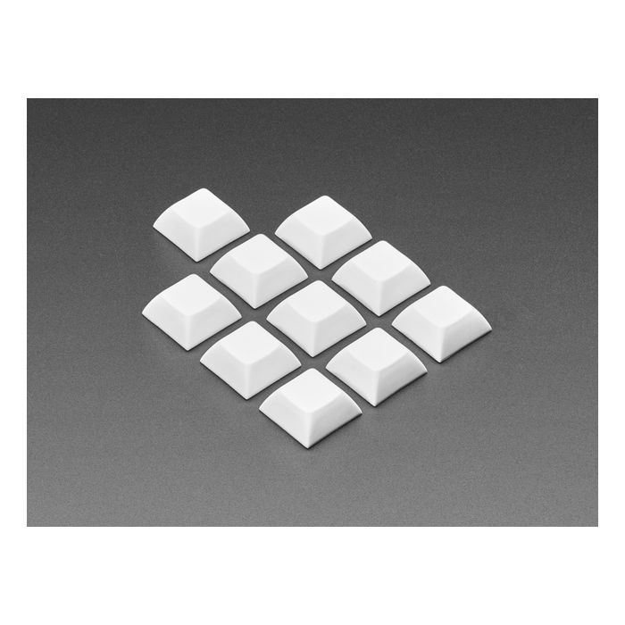 White DSA Keycaps for MX Compatible Switches - 10 pack