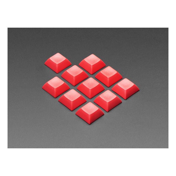 Red DSA Keycaps for MX Compatible Switches - 10 pack