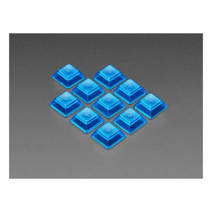 Translucent Blue DSA Keycaps for MX Compatible Switches