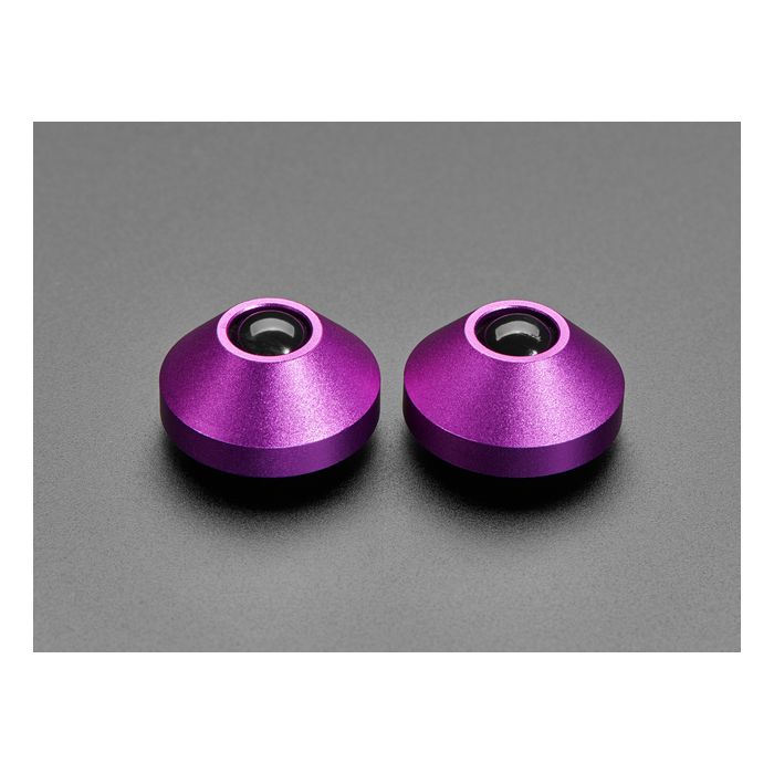 Purple Anodized Aluminum Bumper Feet - Pack of 2