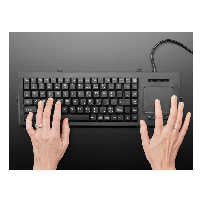 Full Size Panel Mount Keyboard with Trackpad