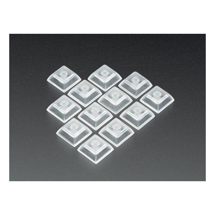Clear Keycaps for MX Compatible Switches - 12-pack
