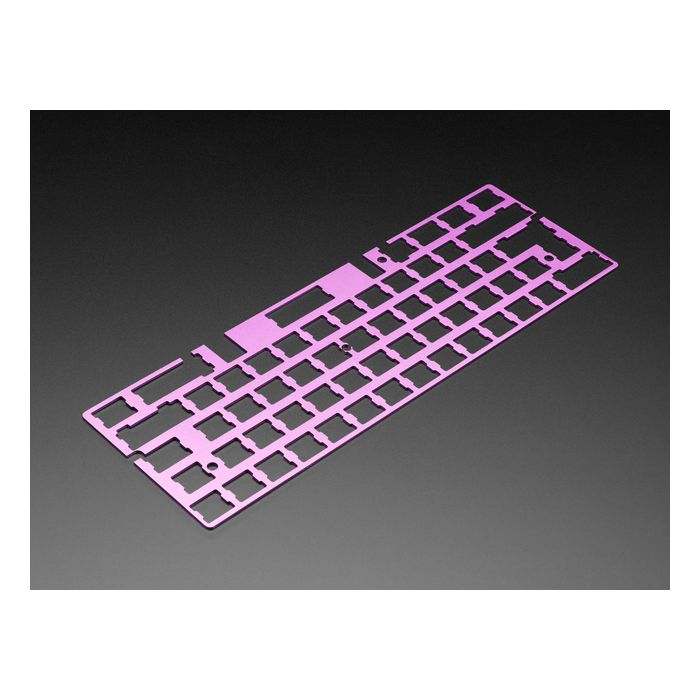 Anodized Purple Aluminum Metal Keyboard Plate for GH60 Case