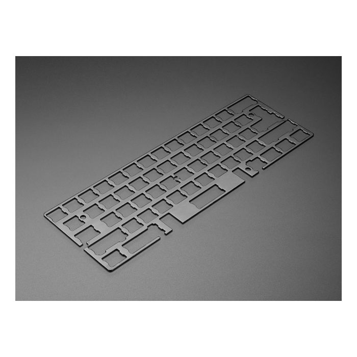 Anodized Black Aluminum Metal Keyboard Plate for GH60 Cases
