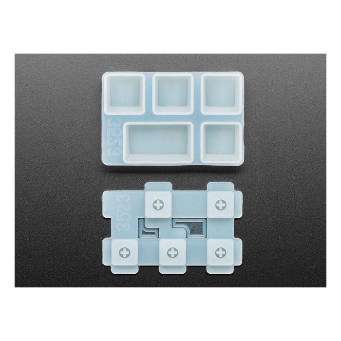 4 x 1U and 1 x 1.75U "Caps Lock" Silicone Keycap Molds