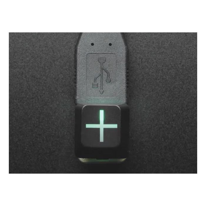 Etched Glow-Through Keycap - Zener ESP Plus Design