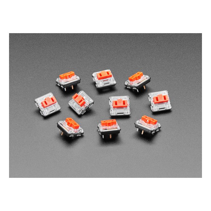 Kailh CHOC Low Profile Red Linear Key Switches - 10-pack