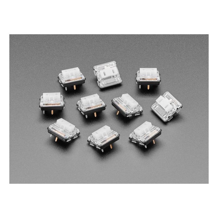 Kailh CHOC Low Profile White Clicky Key Switches