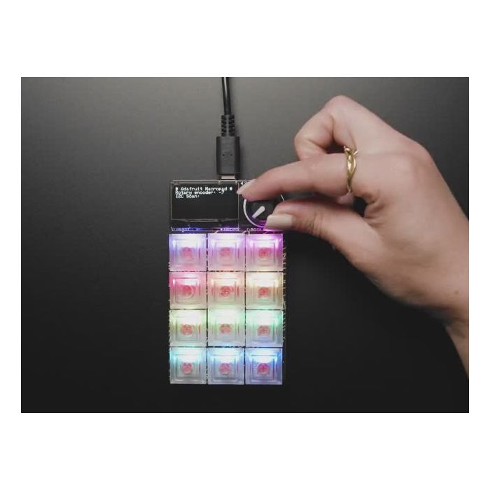 Adafruit MacroPad RP2040 Starter Kit - 3x4 Keys + Encoder + OLED