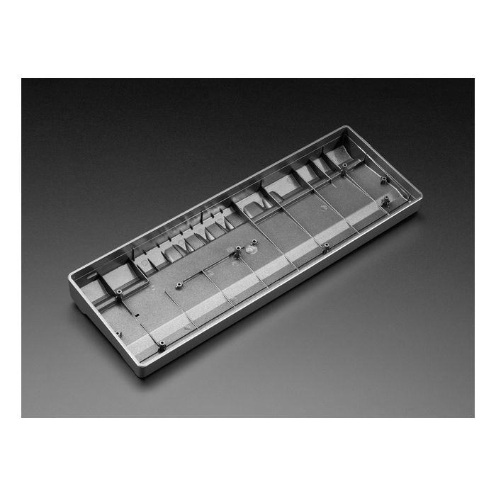 Black Metallic-Look Plastic GH60 / 60% Keyboard Shell