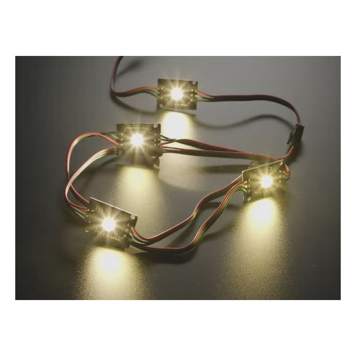 Ultra Bright 4 Watt Chainable RGBW NeoPixel LED - Warm White