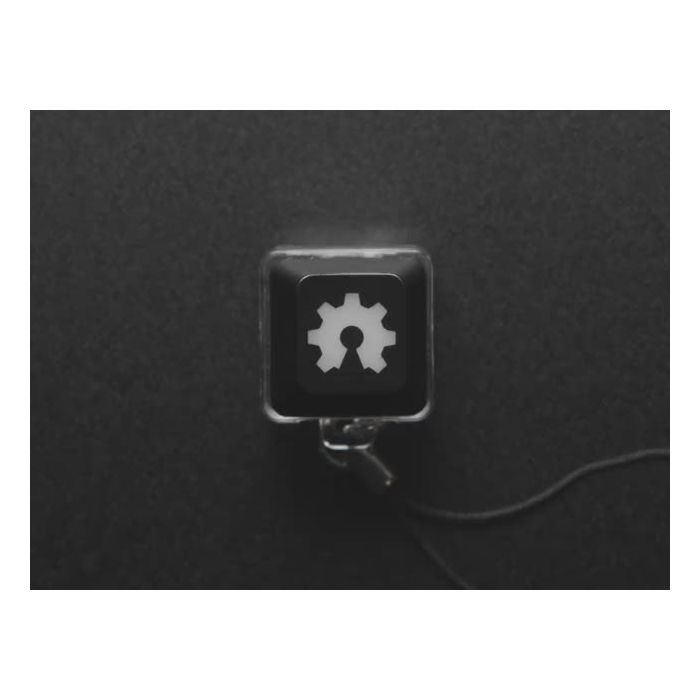 Light Up Key Switch Keychain - Green LED