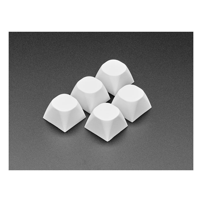 White MA Keycaps for MX Compatible Switches - 5 pack