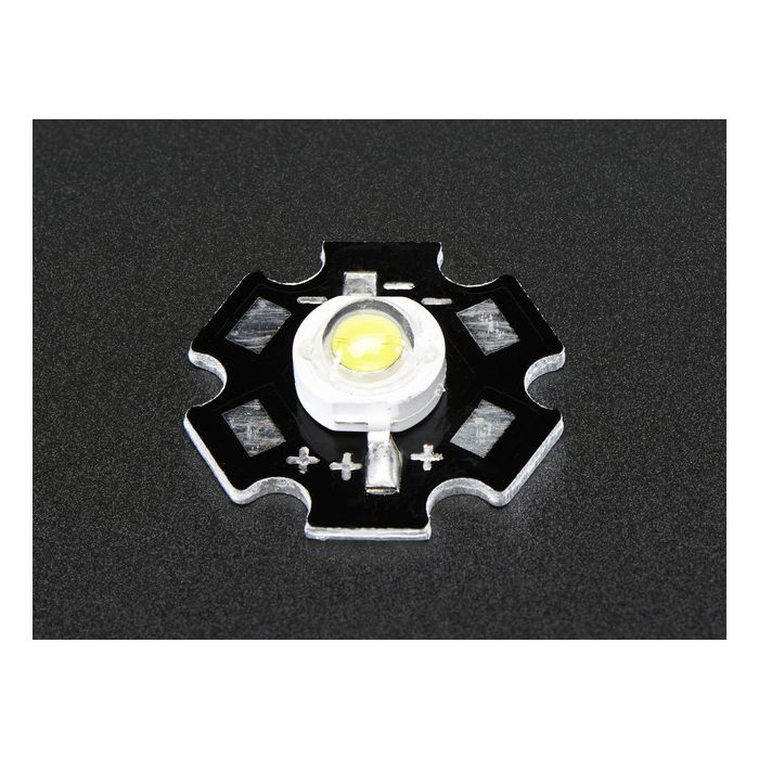 1 Watt Cool White LED - Heatsink Mounted