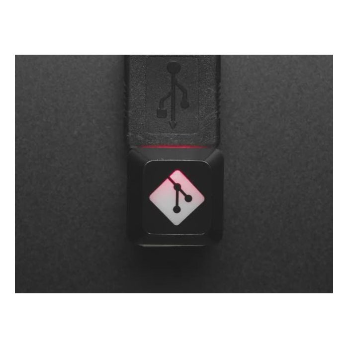 Etched Glow-Through Keycap with GIT Logo