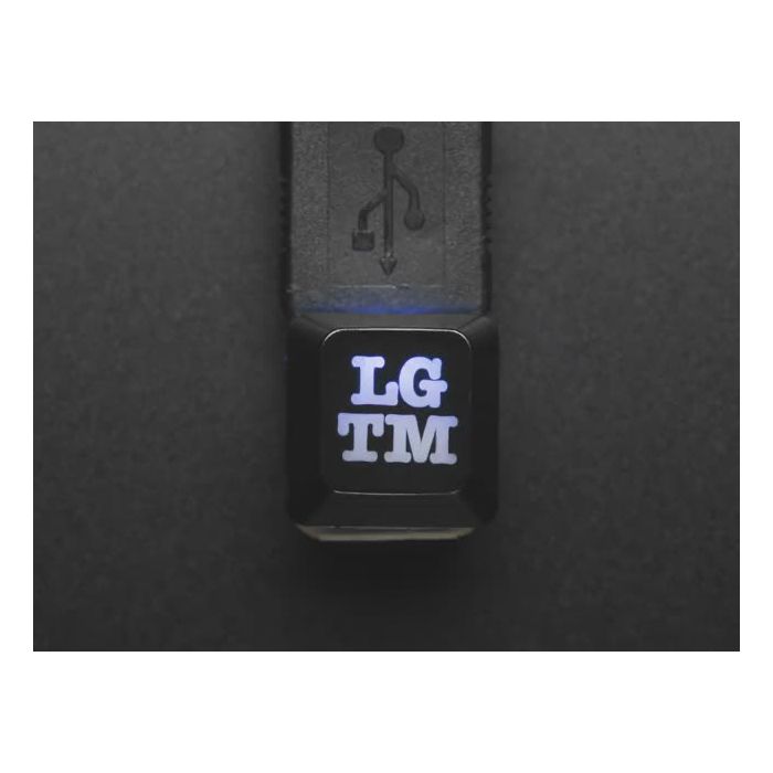 Etched Glow-Through Keycap with LGTM (Looks Good To Me) Acronym