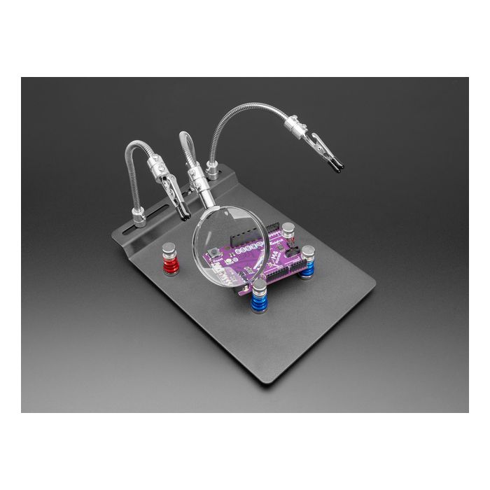 Metal Rework Station Stand with Two Clips and Four PCB Holders