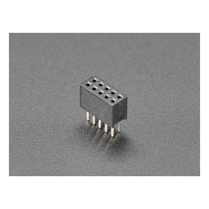 0.05" Pitch Thru-Hole Female Socket Header 2x5 10-pin