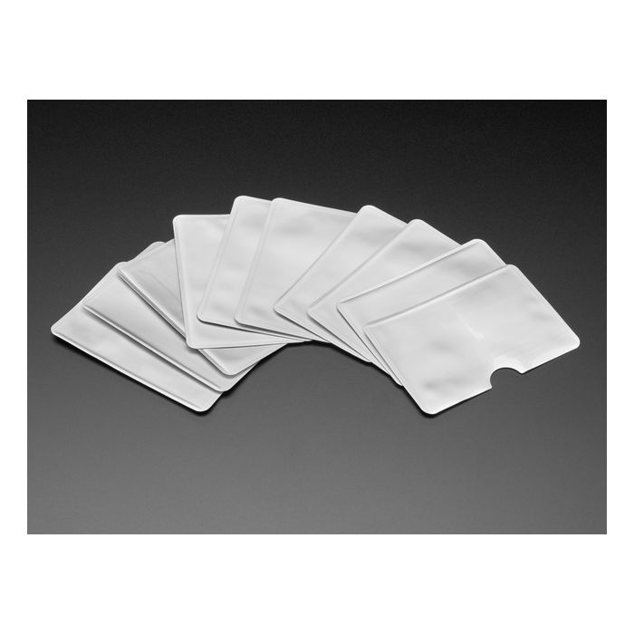 Silver RFID Blocking Card Sleeves (10-pack)