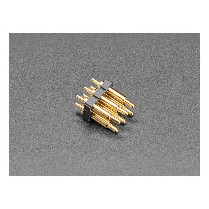 Through Hole Dual Inline Pogo Pin Header - 2x3 with 0.1" Spacing