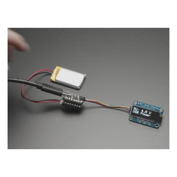 Adafruit LiIon or LiPoly Charger BFF Add-On for QT Py