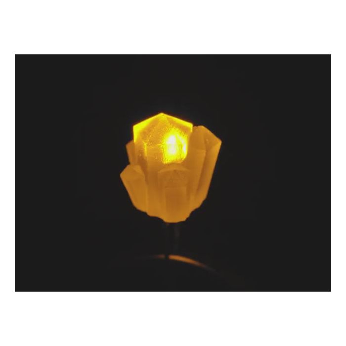 dLUX-dLITE Yellow Crystal Shape LEDs 5 Pack by Unexpected Labs