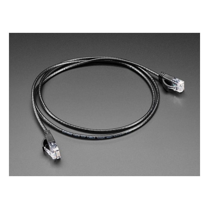 Skinny Ethernet LAN UTP CAT6 Cable - 3mm diameter - 1 meter long