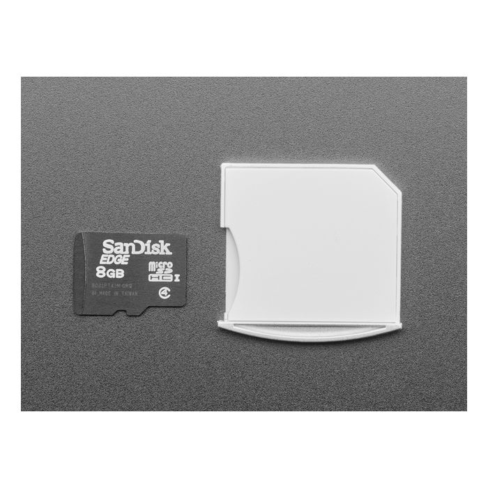 White Shortening microSD to SD Card Adapter