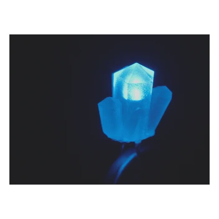 dLUX-dLITE Blue Crystal Shape LEDs 5 Pack by Unexpected Labs
