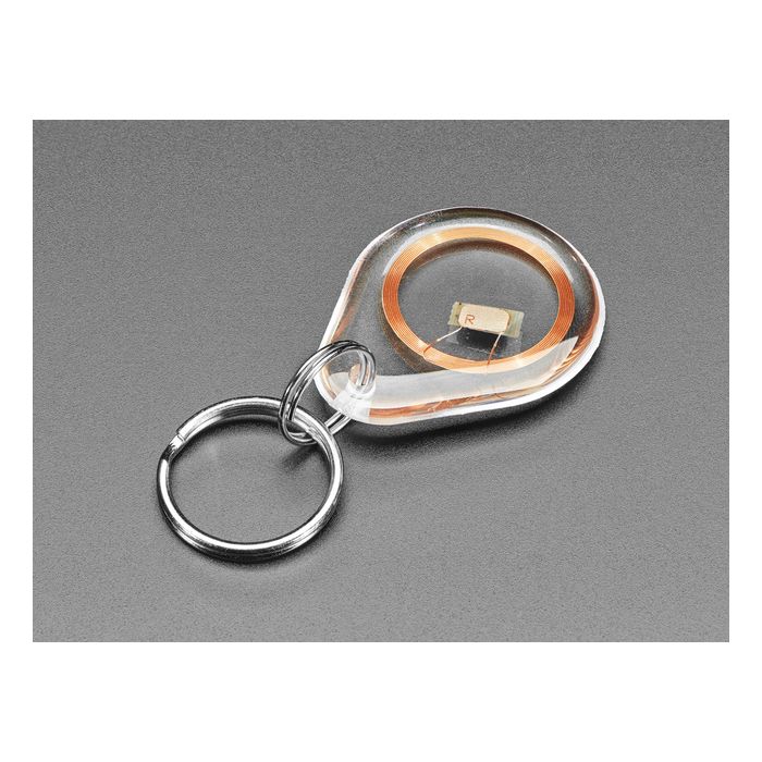 NTAG213 (13.56MHz RFID/NFC) Clear Keychain Fob