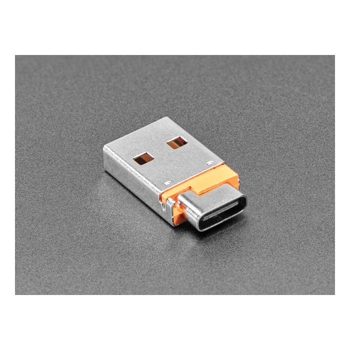 USB A Plug to USB C Jack Microadapter