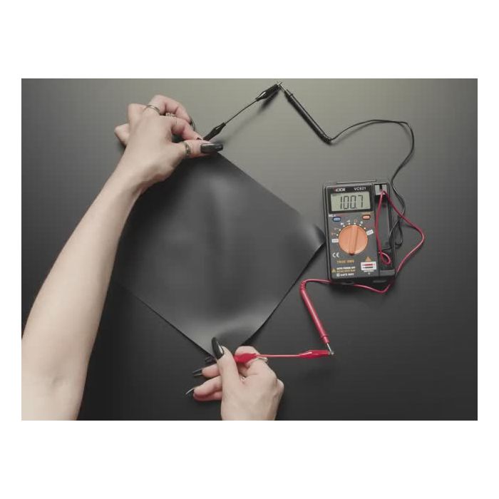 Conductive Rubber Sheet / Stretch Sensor- 200mm x 200mm x 1mm