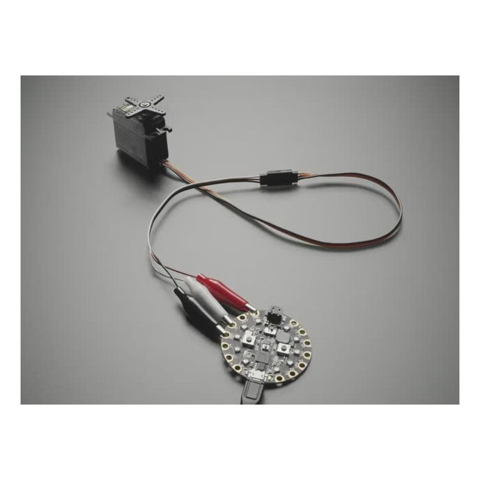 Shrouded Servo to Alligator Clip Cable - 17cm long