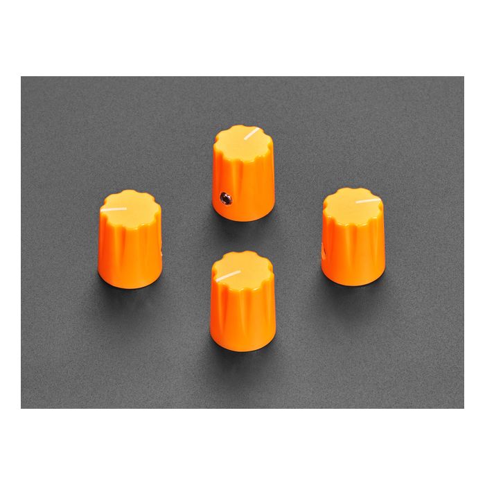 Orange Micro Potentiometer Knob - 4 pack