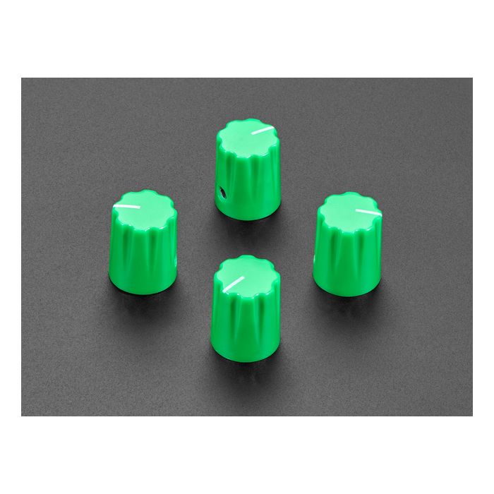 Green Micro Potentiometer Knob - 4 pack