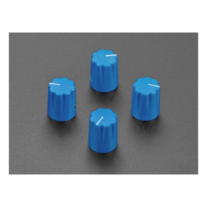 Blue Micro Potentiometer Knob - 4 pack