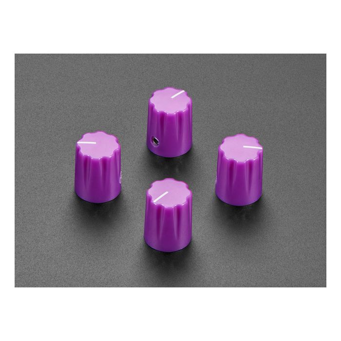 Violet Micro Potentiometer Knob - 4 pack