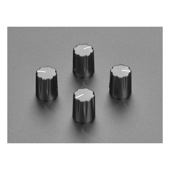 Black Micro Potentiometer Knob - 4 pack
