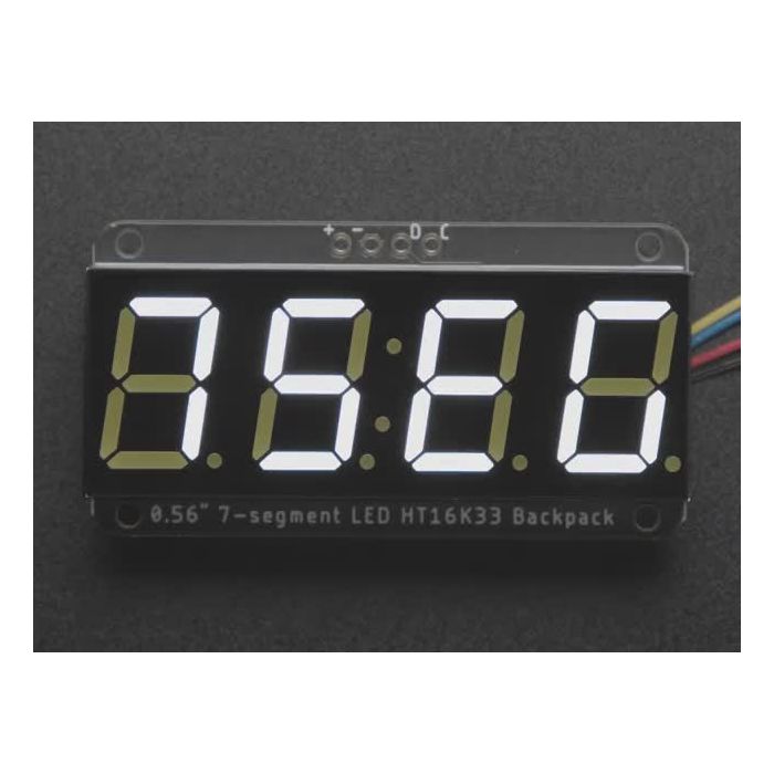 Assembled Adafruit 0.56" 4-Digit 7-Segment Display