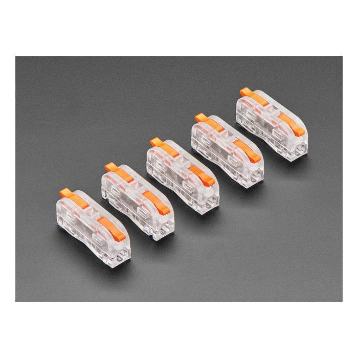 Snap Action 1-to-1 Wiring Block Connector - Pack of 5