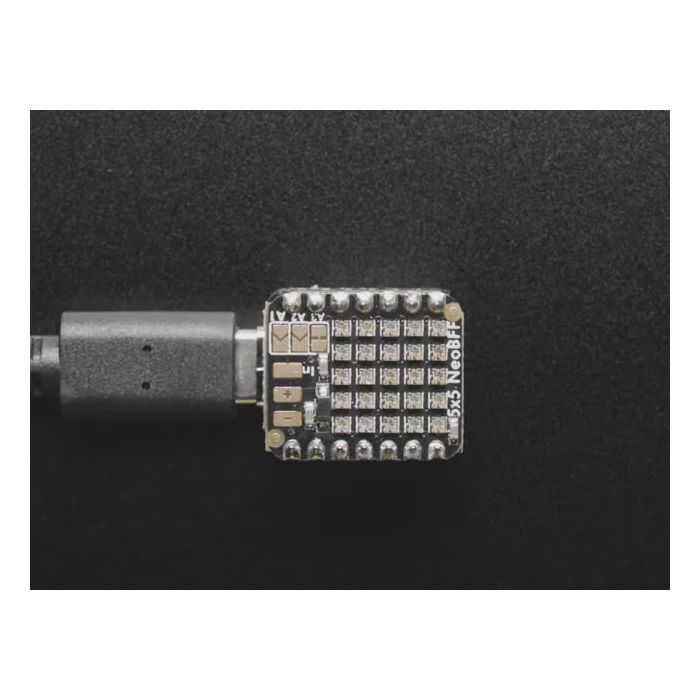 Adafruit 5x5 NeoPixel Grid BFF Add-On for QT Py and Xiao