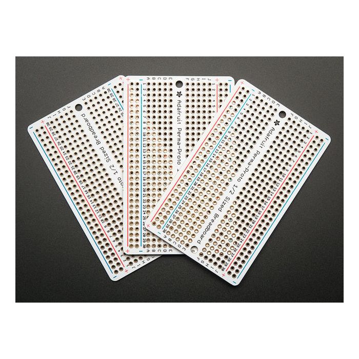Adafruit Perma-Proto Half-sized Breadboard PCB - 3 Pack!