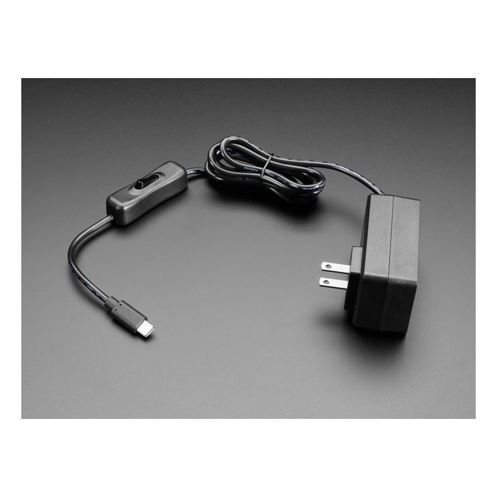 Wall Power Supply with USB C - 5V 4A Output and Switch
