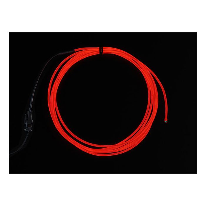 EL wire starter pack - Red 2.5 meter (8.2 ft)