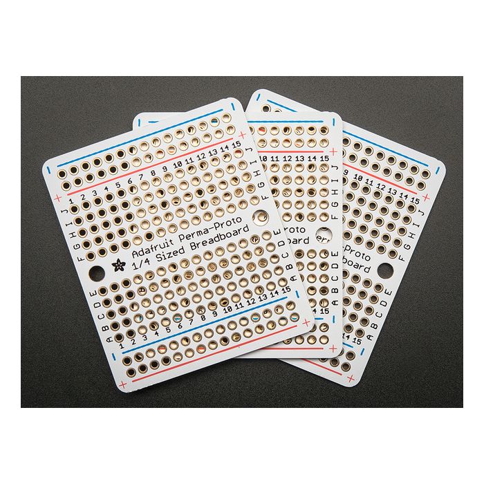 Adafruit Perma-Proto Quarter-sized Breadboard PCB - 3 Pack!