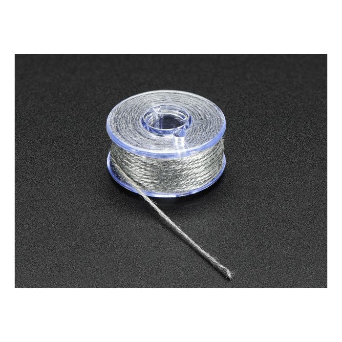 Stainless Thin Conductive Yarn / Thick Conductive Thread - 30 ft